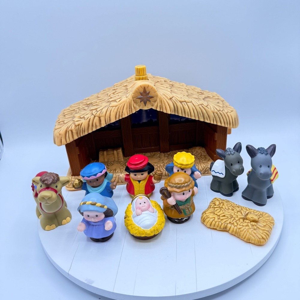 Fisher Price Little People A Christmas Story Nativity Scene Set Vintage 2002